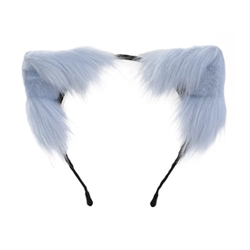 PLCPDM Anime-Cosplay-Requisiten, Katzenhaarreifen, pelziges Haarstyling für Halloween, Stirnband, pelziges Kätzchen, Tier, Karneval von PLCPDM