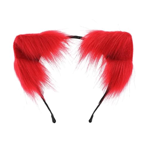 PLCPDM Anime-Cosplay-Requisiten, Katzenhaarreifen, pelziges Haarstyling für Halloween, Stirnband, pelziges Kätzchen, Tier, Karneval von PLCPDM