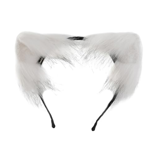 PLCPDM Anime-Cosplay-Requisiten, Katzenhaarreifen, pelziges Haarstyling für Halloween, Stirnband, pelziges Kätzchen, Tier, Karneval von PLCPDM