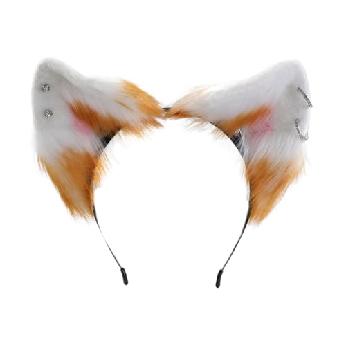 PLCPDM Anime-Cosplay-Requisiten, Katzenhaarreifen, pelziges Haarstyling für Halloween, Stirnband, pelziges Kätzchen, Tier, Karneval von PLCPDM