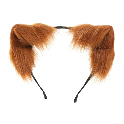PLCPDM Anime-Cosplay-Requisiten, Katzenhaarreifen, pelziges Haarstyling für Halloween, Stirnband, pelziges Kätzchen, Tier, Karneval von PLCPDM