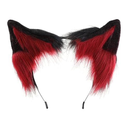PLCPDM Anime-Cosplay-Requisiten, Katzenhaarreifen, pelziges Haarstyling für Halloween, Stirnband, pelziges Kätzchen, Tier, Karneval von PLCPDM