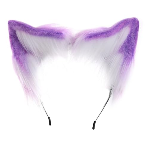 PLCPDM Anime-Cosplay-Requisiten, Katzenhaarreifen, pelziges Haarstyling für Halloween, Stirnband, pelziges Kätzchen, Tier, Karneval von PLCPDM