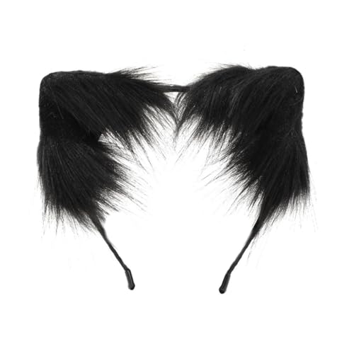 PLCPDM Anime-Cosplay-Requisiten, Katzenhaarreifen, pelziges Haarstyling für Halloween, Stirnband, pelziges Kätzchen, Tier, Karneval von PLCPDM