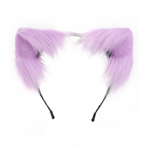 PLCPDM Anime-Cosplay-Requisiten, Katzenhaarreifen, pelziges Haarstyling für Halloween, Stirnband, pelziges Kätzchen, Tier, Karneval von PLCPDM