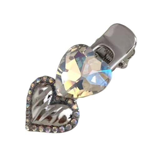 PLCPDM Bling Haarspange Haarspange Dekorative Herz Schmetterling Haarspangen Metall Entenschnabel Haarschmuck für Frauen Mädchen von PLCPDM