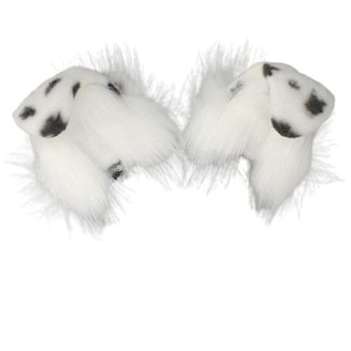 PLCPDM Cosplay Cartoon Welpe Ohrform bewegliches Ohr Haarreif Frau Stirnband für Weihnachten Cosplay Haarschmuck von PLCPDM