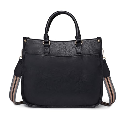 PLCPDM Damen-Umhängetasche, geräumig und leicht zu reinigen, große und praktische Tasche, elegante Tasche, große Handtasche, ideal zum Einkaufen, blau von PLCPDM