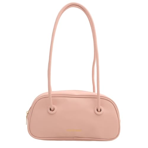 PLCPDM Damen-Unterarmtasche, ästhetische Umhängetasche, PU-Leder, Achseltasche, modische Handtaschen, Shopping, Dating-Tasche, rose von PLCPDM