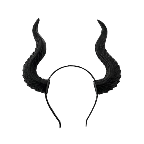 PLCPDM Dark Series Böses Horn Stirnband für Halloween Rentier Hairhoop Party Kopfschmuck Bühne Haarband Cosplay Kopfbedeckung von PLCPDM