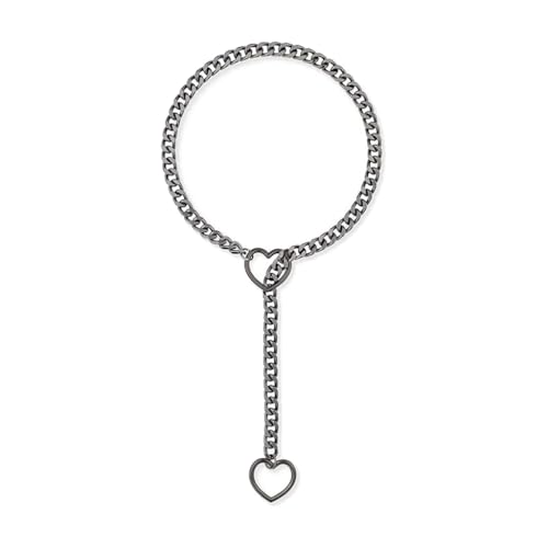 PLCPDM Einzigartige Halskette mit Herz-Anhänger, Herz-Anhänger, Slip-Kette, Halskette, Choker, stilvoller und eleganter Schmuck für jeden Anlass, Siehe Abbildung von PLCPDM