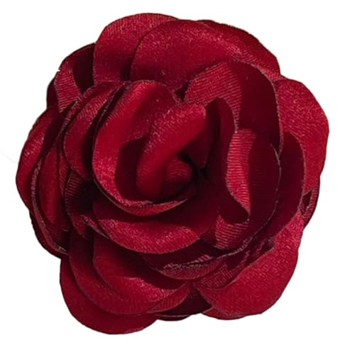 PLCPDM Elegante Haarspange, Brosche, Kragennadel, Rose, Haarnadel, vielseitiges Blumen-Accessoire, charmantes Halsband, Damen-Broschen von PLCPDM