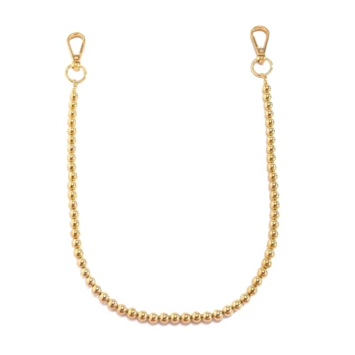 PLCPDM Elegante Hüftkette Geldbörse Hose Imitation Perle Taille Hosen Ketten Perfekt für Mode-Individuen und Fashionistas, 03 Gold Pearl Gold von PLCPDM