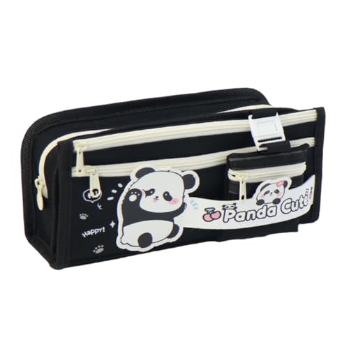 PLCPDM Federmäppchen, Panda-Federmäppchen, große Kapazität, Schreibwaren-Tasche, Stiftetasche, Marker, Stifteetui, Schreibtisch-Organizer für Studenten, Mädchen, Jungen, Schwarz , Taschen-Organizer PLCPDM Federmäppchen, Panda-Federmäppchen, große Kapazität, Schreibwaren-Tasche, Stiftetasche, Marker, Stifteetui, Schreibtisch-Organizer für Studenten, Mädchen, Jungen, Schwarz , Taschen-Organizer von PLCPDM