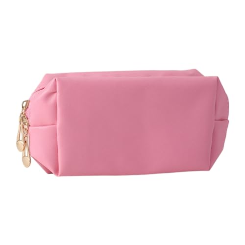 PLCPDM Federmäppchen, großes Fassungsvermögen, leichtes PU-Federmäppchen, Schreibwaren-Tasche, Kosmetiktasche, rose, Taschen-Organizer von PLCPDM