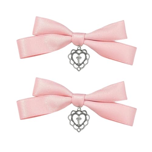 PLCPDM Flache Haarspange, Haarspangen, Schleifenband, Balletcore, Kopfbedeckung, elegante Schleife, Haarspange, Foto-Requisiten von PLCPDM