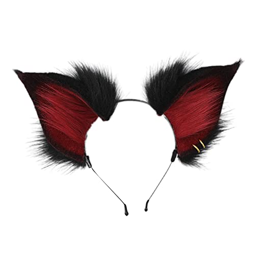 PLCPDM Fuchs Ohr Stirnband Fuchsschwanz Fuchs Anime Tail Fuchs Ohr Kopfbedeckung Kostüm Anime Cosplay Party Requisite Für Halloween Weihnachten von PLCPDM