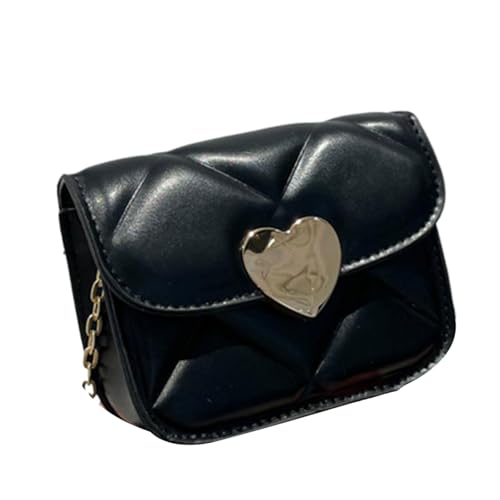 PLCPDM Gesteppte Umhängetaschen Damen Crossbody Tasche mit Kette Schultergurt Praktische Reise Handy Geldbörse für verschiedene Anlässe Kleine quadratische Tasche, Schwarz , One Size PLCPDM Gesteppte Umhängetaschen Damen Crossbody Tasche mit Kette Schultergurt Praktische Reise Handy Geldbörse für verschiedene Anlässe Kleine quadratische Tasche, Schwarz , One Size von PLCPDM
