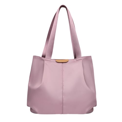 PLCPDM Große Kapazität Handtasche für Frauen Mädchen Nylon Reisetasche Mode Umhängetasche Shopping Dating Tasche Student Schultasche, violett von PLCPDM