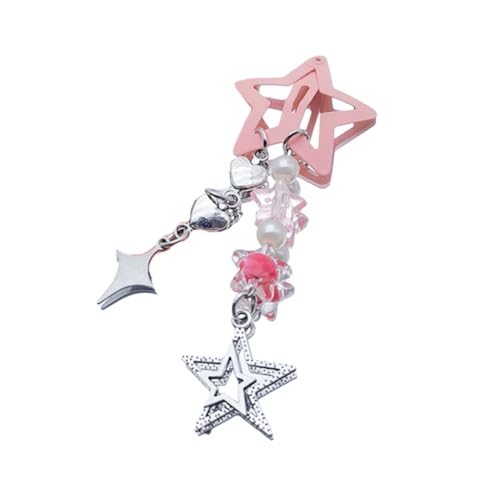 PLCPDM Haarspange mit fünfzackigem Stern, niedlich, cool, filigran, Metall-Haarnadeln, schlicht, modisch, für Kinder und Mädchen von PLCPDM