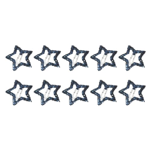 PLCPDM Haarspangen-Set mit Pailletten, Stern-Design, Legierung, Haarstyling-Zubehör, Ästhetik, Haarspangen für Damen, 10 Stück von PLCPDM