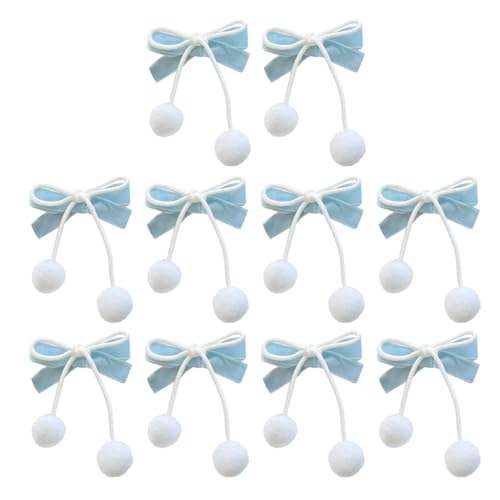 PLCPDM Haarspangen für Mädchen, kleine Schleife, Pferdeschwanz, Haarspangen für Teenager, Mädchen, 1 Stück / 1 Paar / 10 Stück von PLCPDM