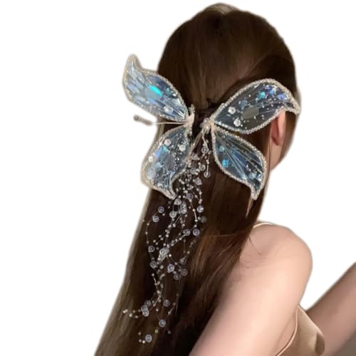 PLCPDM Haarspangen mit Entenschnabel-Motiv "Princess at Large", Sommer-Vibe, Tränenquasten, starker Halt, Haarnadel für Mädchen von PLCPDM