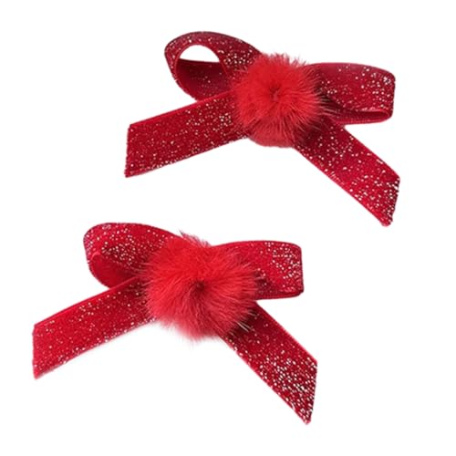 PLCPDM Haarspangen mit süßer Schleife, 2 Stück, faule Plaids, Haarnadel, Entenschnabel, Haarspangen für Damen, seitlicher Pony, Haarstyling-Werkzeug von PLCPDM