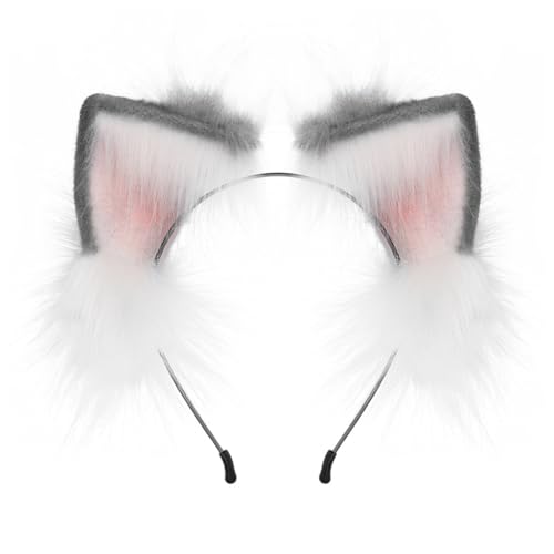 PLCPDM Halloween Anime Charakter Stirnband Füchse Ohrform Haarreifen Plüsch Kopfbedeckung Party Cosplay Kostüm Unisex PLCPDM Halloween Anime Charakter Stirnband Füchse Ohrform Haarreifen Plüsch Kopfbedeckung Party Cosplay Kostüm Unisex von PLCPDM