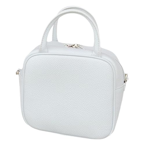 PLCPDM Kleine Rucksäcke für Damen, PU-Leder, Kuriertasche, lässige Umhängetasche, modische Handtasche, Geldbörse, Umhängetasche, weiß von PLCPDM