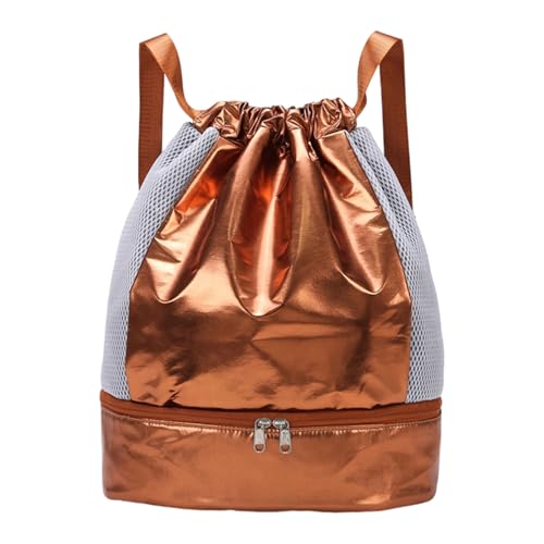 PLCPDM Kordeltrackpäckchen Mit Trockener Nassabteilung Fitnessbeutel Wasserfestes Schwimm Fitness Strand Für Frau Schwimmkordelkordel Fitness Sport Mit Schuhenfach von PLCPDM