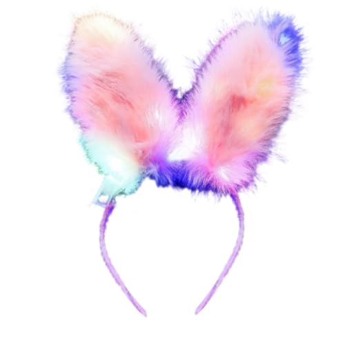 PLCPDM Leuchtende Ohren Stirnband für Maskerade Nachtclubs Hot Girls Kostüm Halloween Party Cosplay Kostüm von PLCPDM