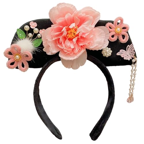 PLCPDM Lustige Haarbänder für Mädchen, chinesische Prinzessin, für Fotostudio, Fotoblume, Kopfbedeckung, traditionelles Kostüm, Kopfbedeckung, Qitou-Prinzessinnen-Haarbänder für Frauen von PLCPDM