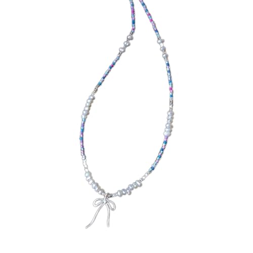 PLCPDM Modische Perlen-Halskette, eleganter Halsschmuck, bunte Halskette, Dopamin-Halskette, perfektes Geschenk für modische Liebhaber, Wie abgebildet von PLCPDM
