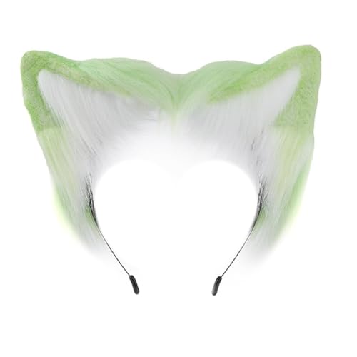 PLCPDM Niedlicher Cartoon-Kätzchen-Ohr-Haarreif für Damen, Halloween, Make-up-Stirnband für Karneval, Cosplay, Haarschmuck von PLCPDM