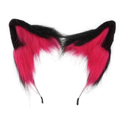 PLCPDM Niedlicher Cartoon-Kätzchen-Ohr-Haarreif für Damen, Halloween, Make-up-Stirnband für Karneval, Cosplay, Haarschmuck von PLCPDM