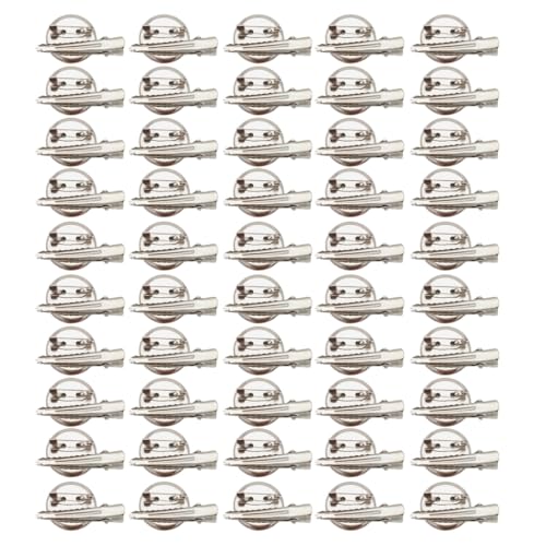 PLCPDM Set mit 50 Mehrzweck-Bastelscheiben aus Legierung für Haarnadeln, Broschen, praktische Haarspange, Zubehör für Frauen von PLCPDM