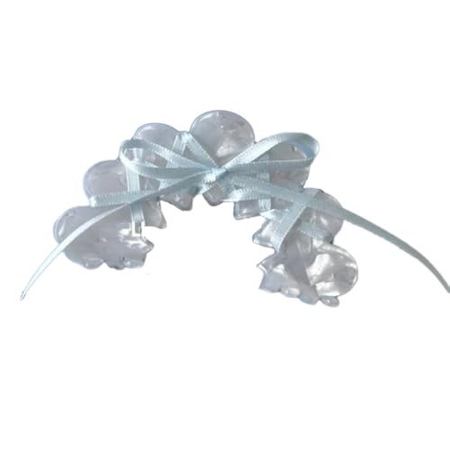 PLCPDM Stilvolle Acryl-Haarklammer, süßes Mädchen, Haarklammer mit Schleife, Haarspangen in Schleifenform, Kopfbedeckung für Damen von PLCPDM