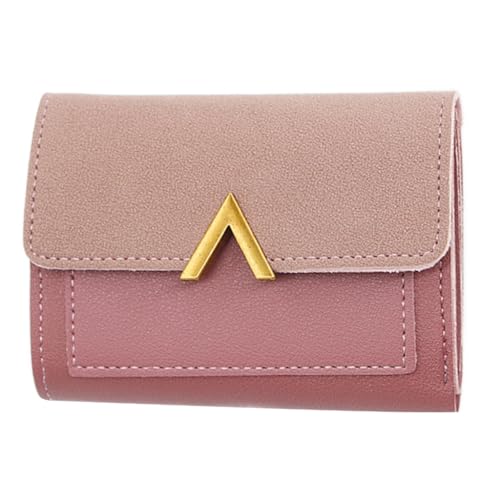 PLCPDM Stilvolle und praktische Damen-Geldbörse aus PU-Leder, Kartenfächer, Münzgeldbörse, elegante weibliche Geldtasche, hot pink von PLCPDM