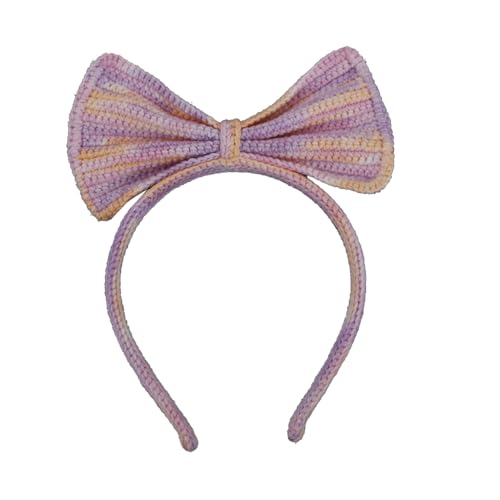 PLCPDM Süße Stirnbänder/Katzenohren/Schleife, Stirnband, modische Kopfbedeckung, Strick, Yoga, Sport, Weben, Haarreifen für Damen von PLCPDM