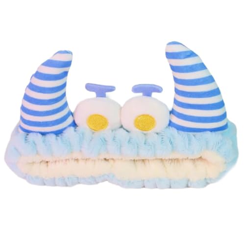 PLCPDM Teufelshorn Cosplay Kopfbedeckung Party Teufel Stirnbänder Gestreift Horn Animation Haarreifen zum Waschen Gesicht Rollenspiele von PLCPDM