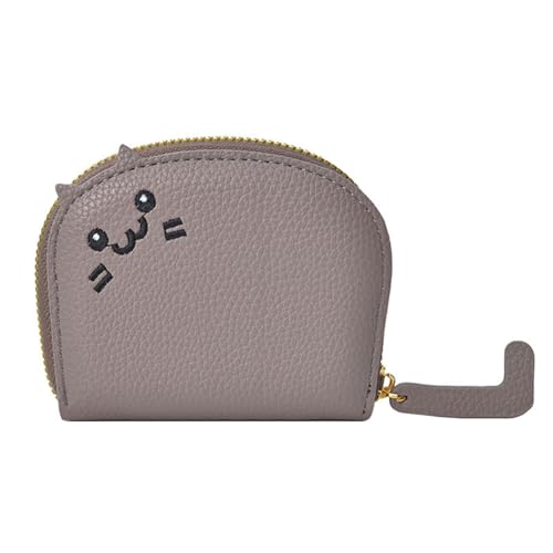 PLCPDM Tragbares Kartenetui mit Cartoon-Thema, Münzhalter mit reichlich Kartenaufbewahrung, reisefreundliche Brieftasche für modische Verbraucher, praktische Reißverschlüsse, grau, Mass Beauty PLCPDM Tragbares Kartenetui mit Cartoon-Thema, Münzhalter mit reichlich Kartenaufbewahrung, reisefreundliche Brieftasche für modische Verbraucher, praktische Reißverschlüsse, grau, Mass Beauty von PLCPDM