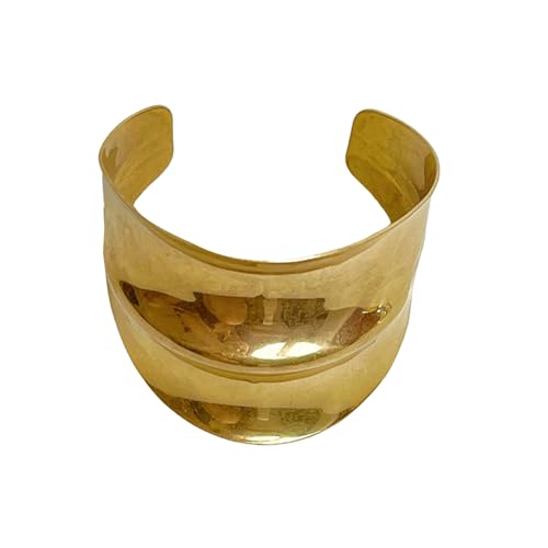PLCPDM Unregelmäßige Geometrische Armmanschette Armband Gold Ton Metall Komfortbequem Schmuck Accessoire Für Modische Frauen Moderne Designs Armreifen von PLCPDM