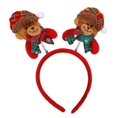 PLCPDM Weihnachtsdekoration Plüsch Rentier Schneemann Stirnband Festival Feier Kopfschmuck Weihnachten Hairhoop Party Zubehör von PLCPDM