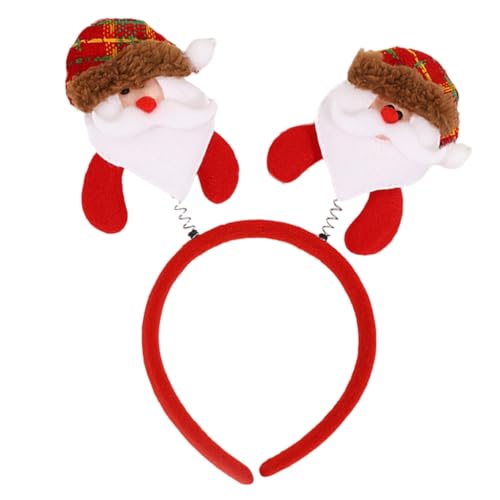 PLCPDM Weihnachtsdekoration Plüsch Rentier Schneemann Stirnband Festival Feier Kopfschmuck Weihnachten Hairhoop Party Zubehör von PLCPDM