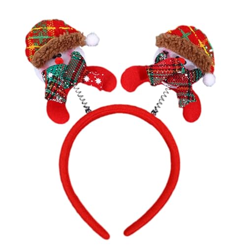 PLCPDM Weihnachtsdekoration Plüsch Rentier Schneemann Stirnband Festival Feier Kopfschmuck Weihnachten Hairhoop Party Zubehör von PLCPDM