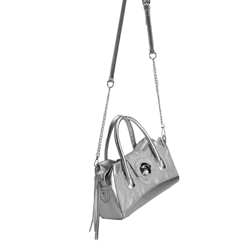 Retro Motorradstile PU Leder Umhängetasche Mit Verstellbaren Gurt Crossbody Taschen Geräumiger Innenraum Für Den Täglichen Gebrauch von PLCPDM