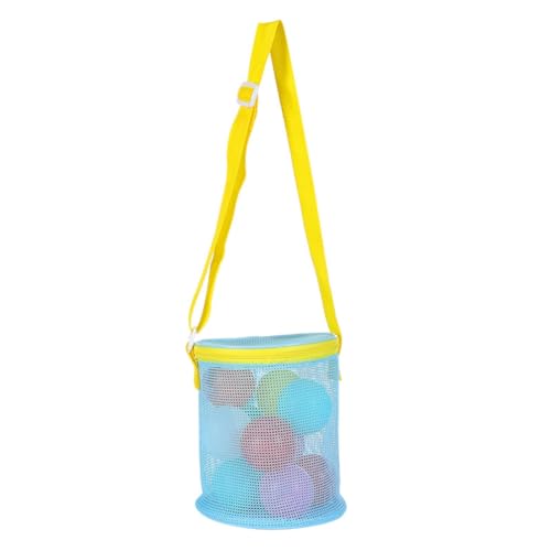 Strandspielzeug Tasche Strand Schultertasche Mesh Strandtasche Kinder Sandspielzeug Tasche Eimer Tasche Muscheln Aufbewahrungstasche Strand Netz Tasche von PLCPDM