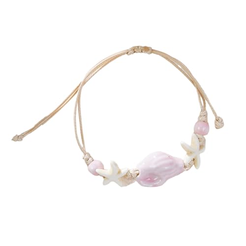 Styles Verstellbares Muschelarmband Schmuck Für Frauen Keramik Seetschalen Perlen Strand Handgelenk Ketten Schmuck Geschenk Leichtes Keramikperlen Armband von PLCPDM