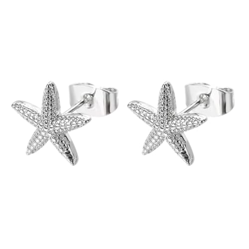 Vintage-Ohrstecker mit Seesternen, einfache Sternmuschel-Ohrringe für Frauen, eleganter Marine-Party-Schmuck, Geschenk, allergieresistente Ohrstecker, Einheitsgröße, Wie beschrieben, Wie beschrieben Vintage-Ohrstecker mit Seesternen, einfache Sternmuschel-Ohrringe für Frauen, eleganter Marine-Party-Schmuck, Geschenk, allergieresistente Ohrstecker, Einheitsgröße, Wie beschrieben, Wie beschrieben von PLCPDM